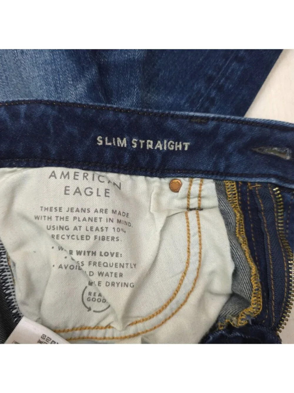 American Eagle Slim Straight AirFlex+ Jeans Size 30x36 Mens Denim Stretch